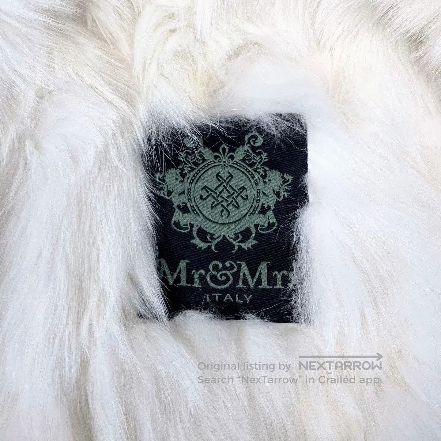 MR & MRS ITALY Mr&Mrs Army Green Fur Collar Coat. Size M / US 6-8 / IT 42-44 - 3 Thumbnail