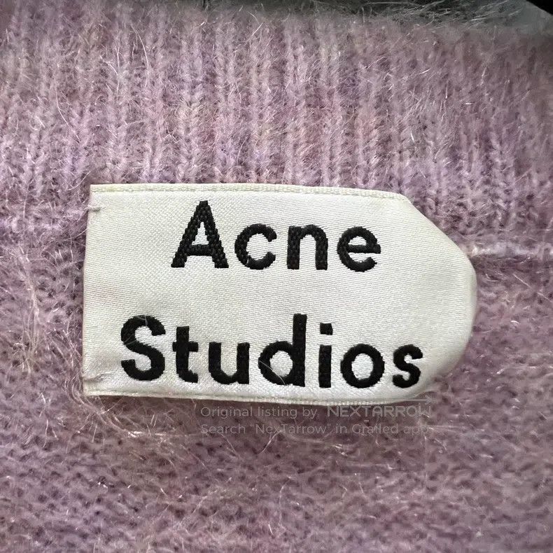 Acne Studios Acne Studios Light Purple Round Neck Sweater Size XXS / US 00 / IT 34 - 3 Thumbnail