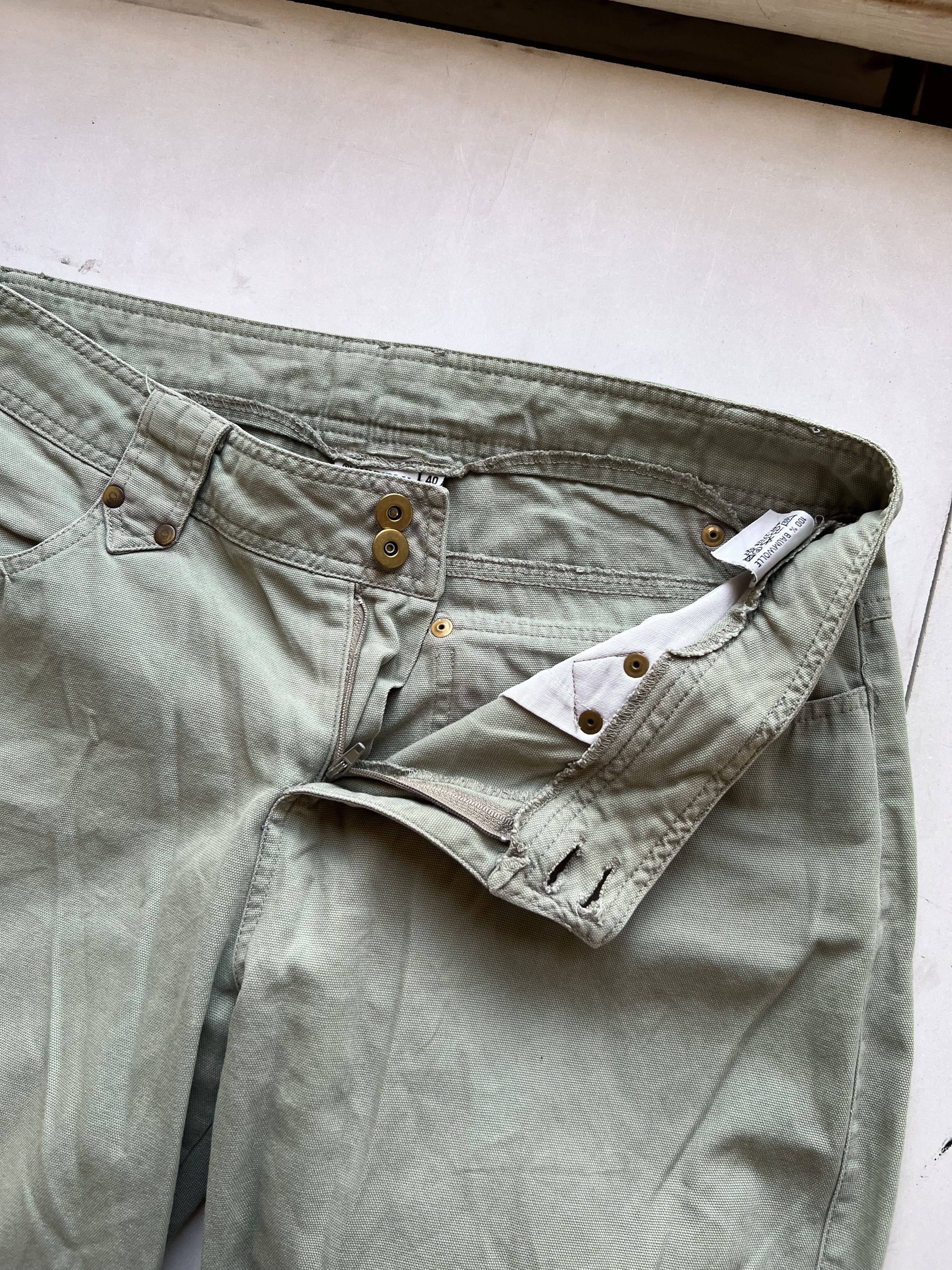 Other Embroidery Star Vintage Canvas Pants Retro 1990s Size 32" / US 10 / IT 46 - 5 Thumbnail