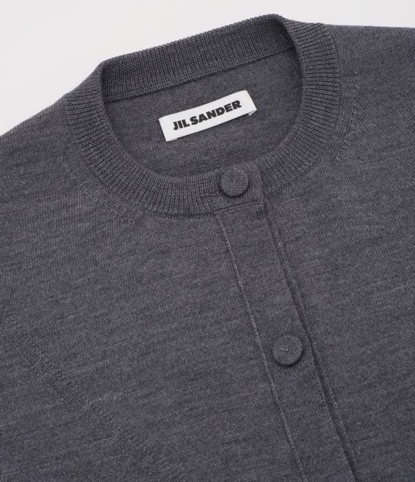 Jil Sander o1w1db10825 Buttoned Dress in Gray Size L / US 10 / IT 46 - 3 Thumbnail