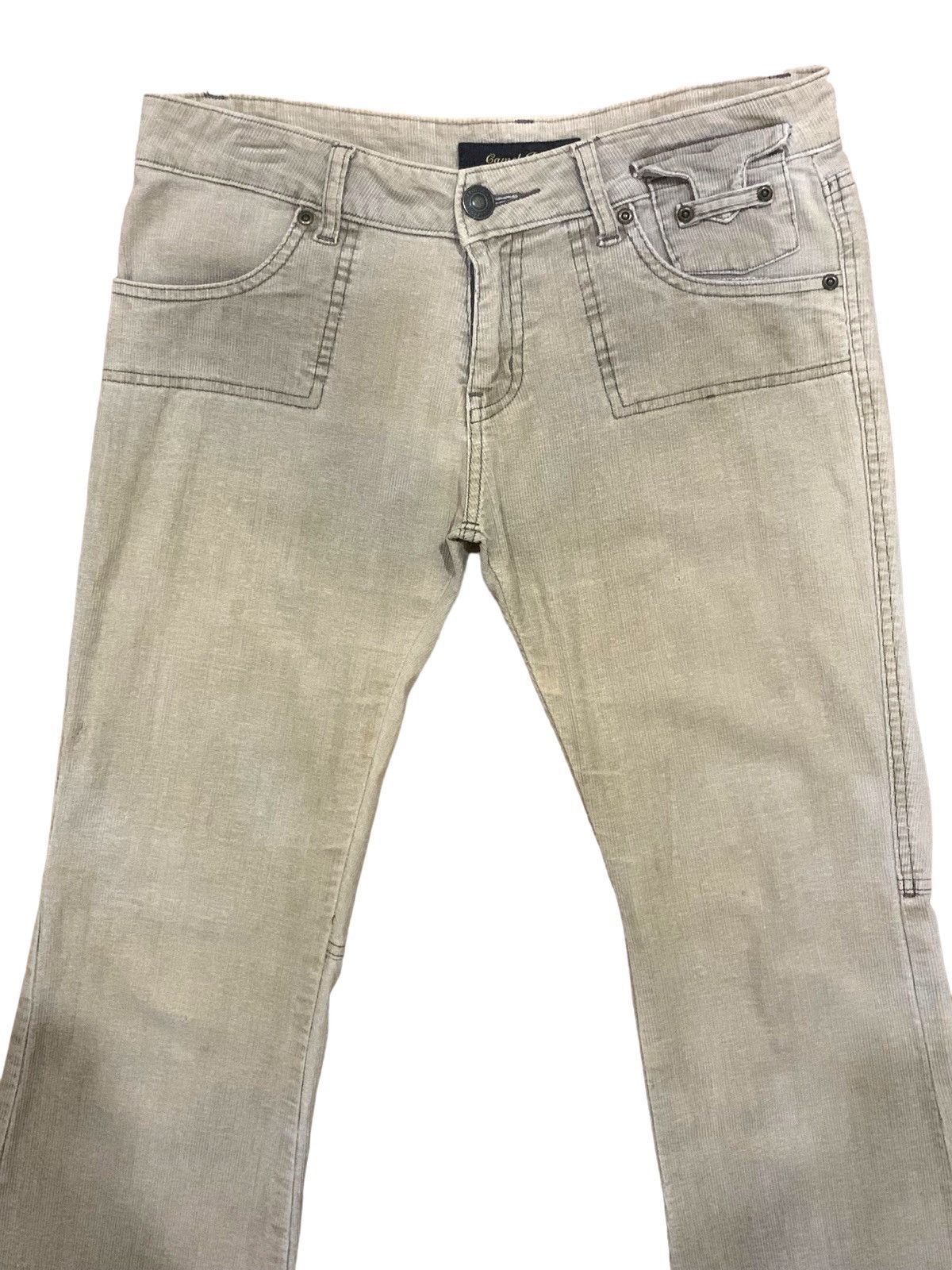 If Six Was Nine × Japanese Brand × Le Grande Bleu (L.G.B.) 🔥Flare🔥 Camel Road Corduroy Rare Pocket Bootcut Jeans Size US 32 / EU 48 - 4 Thumbnail