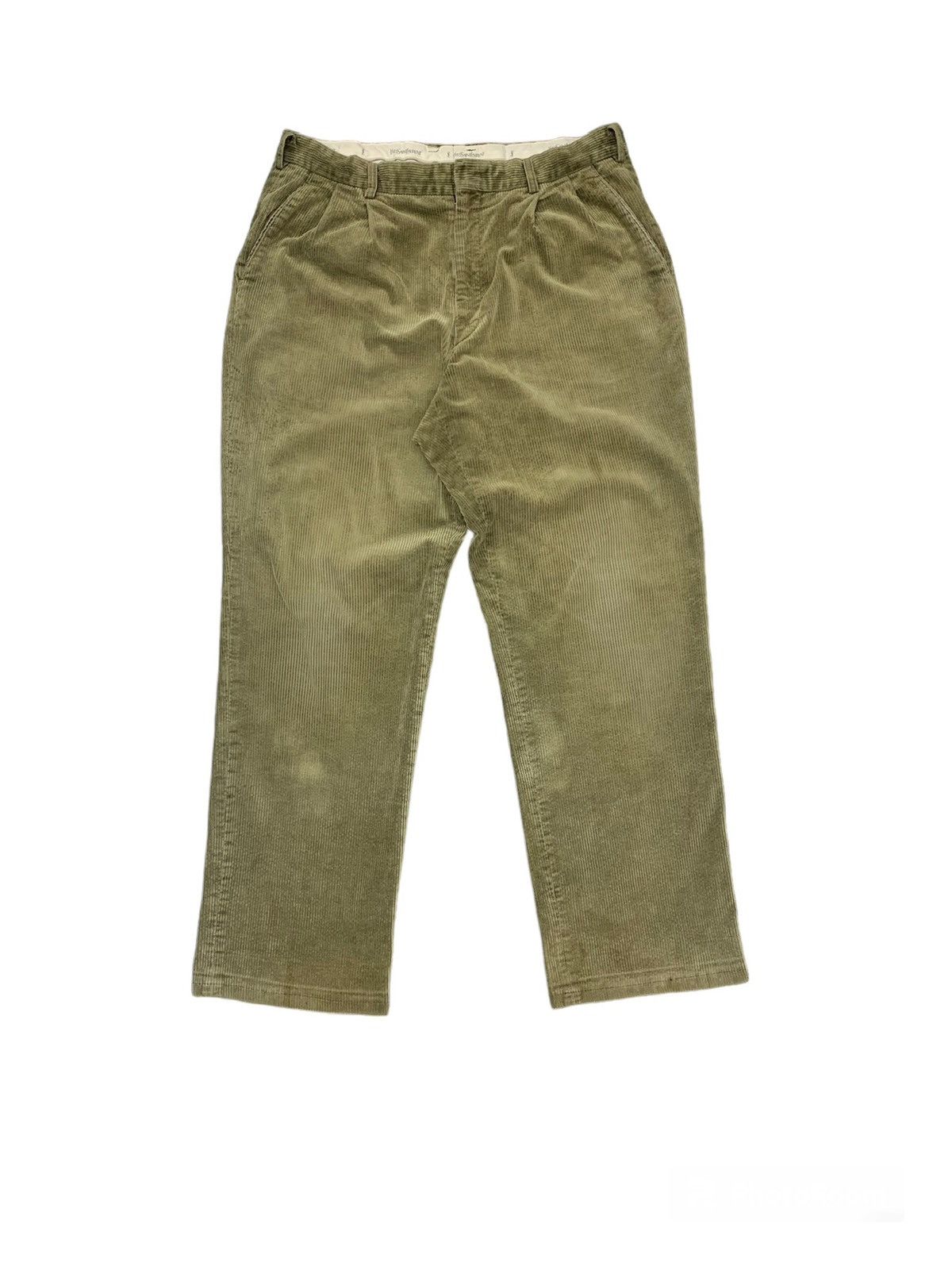 Yves Saint Laurent Vintage YSL Corduroy Baggy Pant Size US 32 / EU 48 - 1 Thumbnail