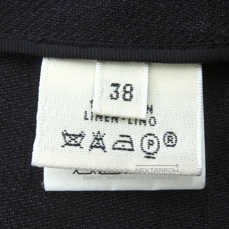 Hermes Hermes Purple-toned linen skirt Size 25" / US 0 / IT 36 - 6 Thumbnail