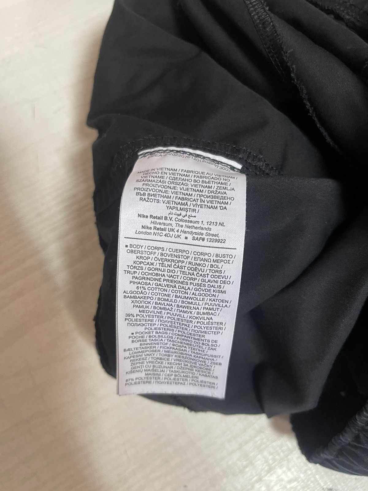 Nike × Vintage Nike Sportswear Pants L Black Cropped Fit VTG Style Size US 32 / EU 48 - 11 Thumbnail