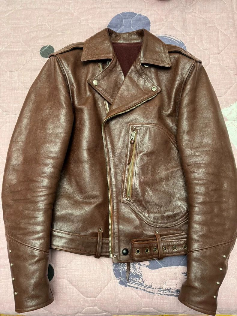 Freewheelers Freewheelers Labari oblique zipper motorcycle leather coat- Size US M / EU 48-50 / 2 - 1 Thumbnail
