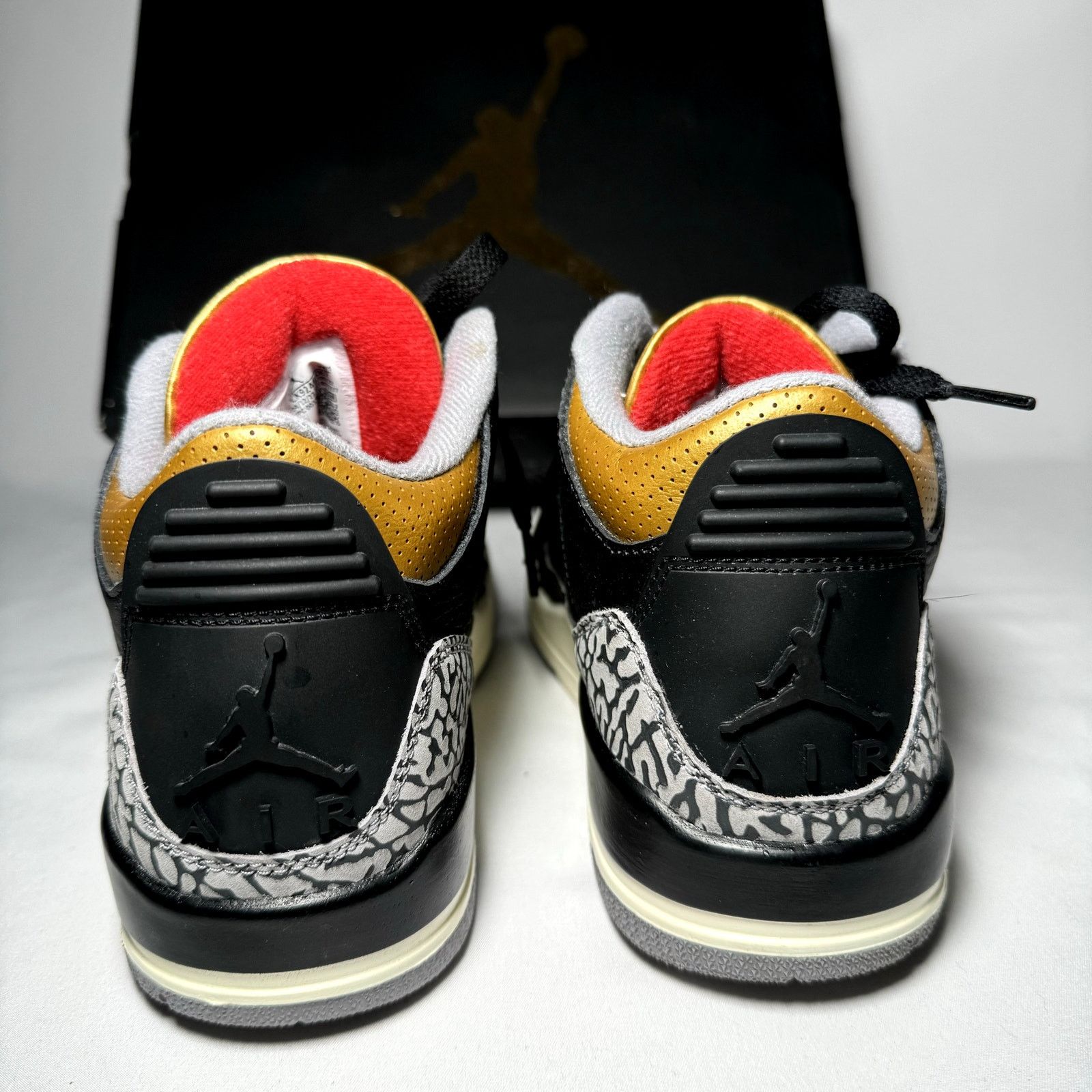 Jordan Brand × Nike Size 7.5 - Air Jordan 3 Retro Black Gold 2022 Women's Shoes Size US 7.5 / IT 37.5 - 5 Thumbnail