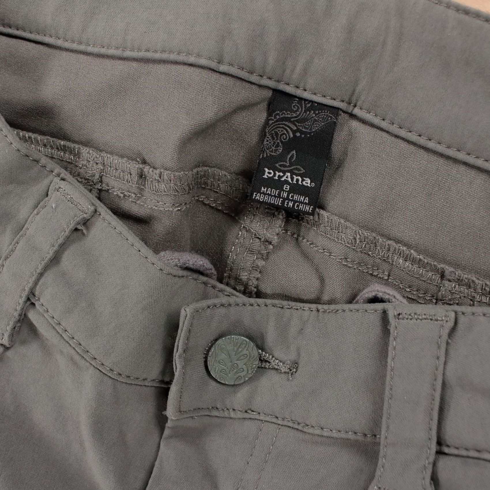 Prana prAna womens cargo flare pants sz 8 stretch nylon climbing Size 30" / US 8 / IT 44 - 6 Thumbnail
