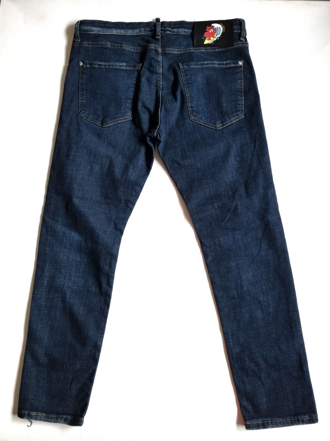 Dsquared2 Dsquared2 Distressed Stretch Denim Slim Jeans Size US 38 / EU 54 - 2 Thumbnail