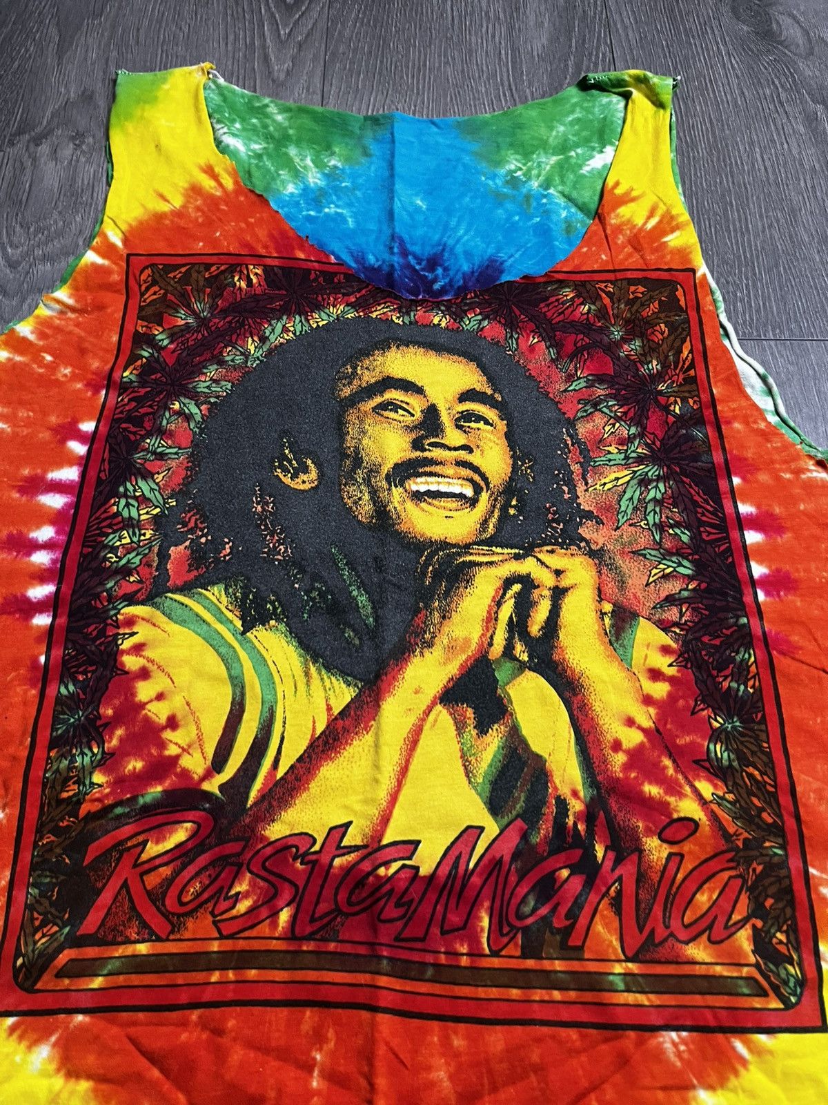 Bob Marley Bob Marley "RastaMania" Acid Trip Psychedelic Sleeveless Tee Size US S / EU 44-46 / 1 - 2 Thumbnail