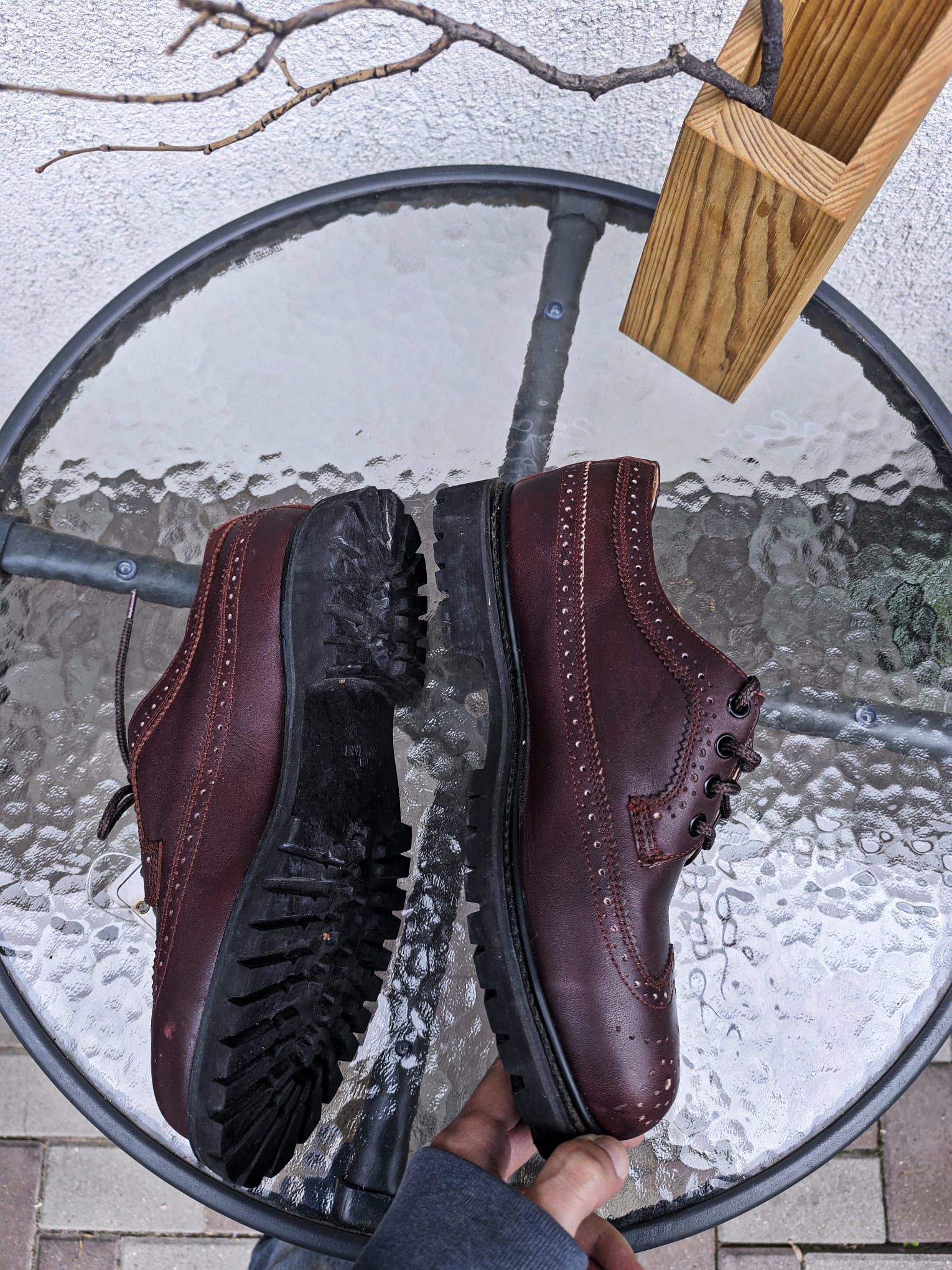 Hysteric Glamour × Seditionaries heavy punk steel cap brogue chunky leather derby shoes Size US 9.5 / EU 42-43 - 5 Thumbnail