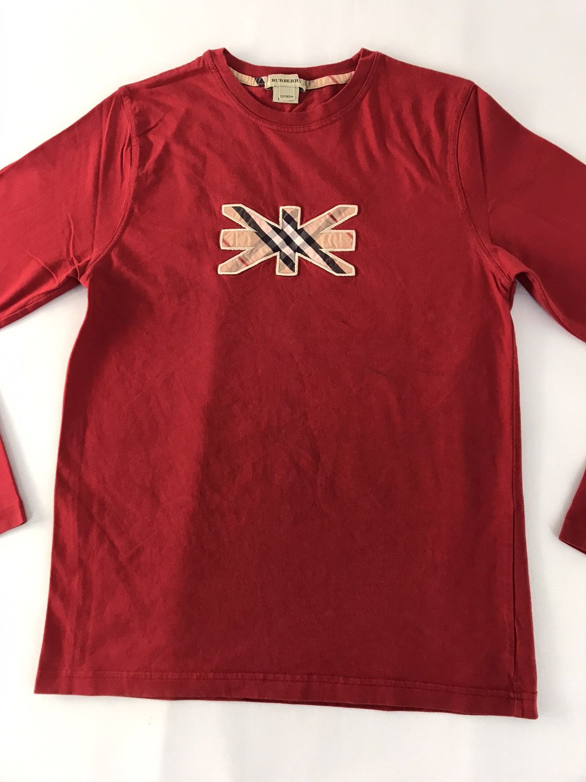 Burberry Burberry Nova Checked Monogram Logo Longsleeve Printed Tee Size US S / EU 44-46 / 1 - 3 Thumbnail