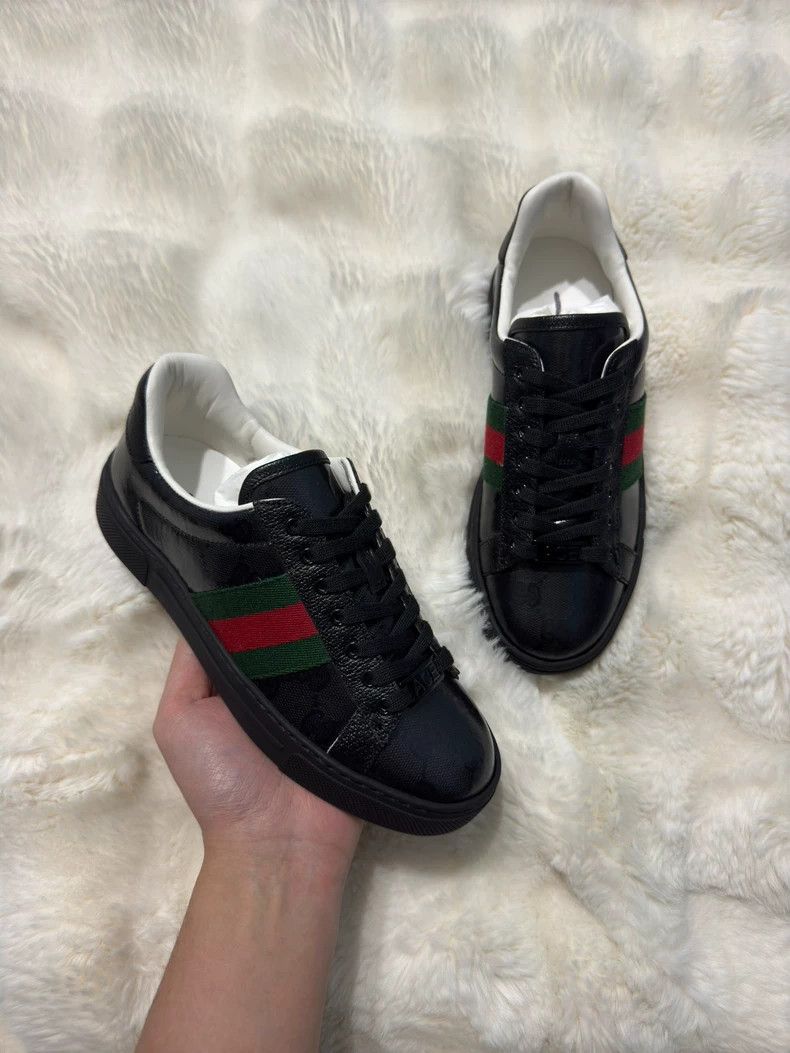 Gucci Gucci Dark full-print casual board shoes Size US 12 / IT 42 - 1 Thumbnail