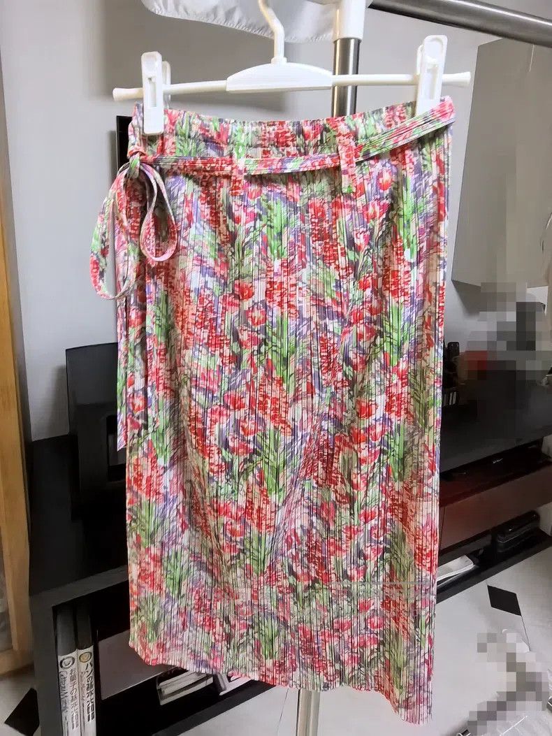 Issey Miyake Issey Miyake size:3 Color Block Midi Skirt Size 31" - 8 Thumbnail