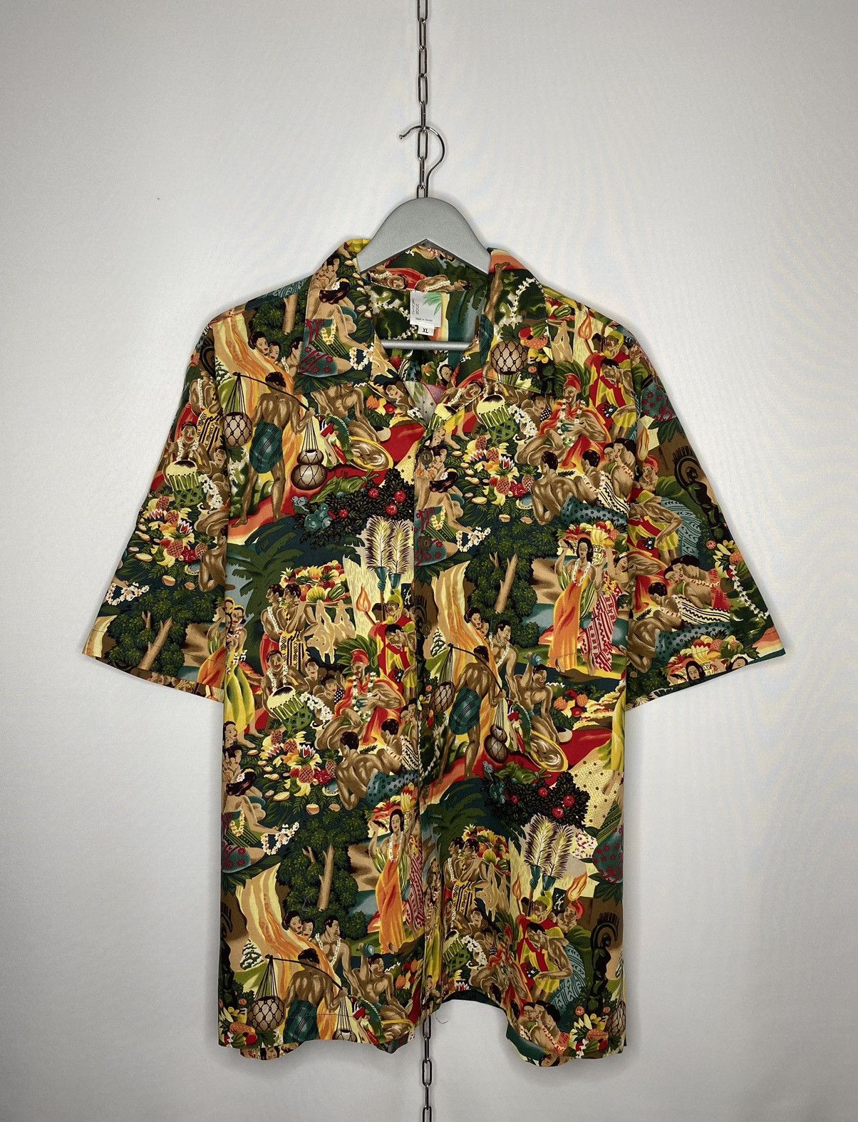Other 🌴Men’s Vintage Art Crazy Hawaiian Shirt Overprint Designer🌴 Size US XL / EU 56 / 4 - 1 Thumbnail