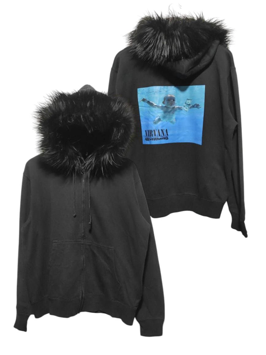 Band Tees Nirvana Nevermind zipper fur hoodie Size US L / EU 52-54 / 3 - 2 Thumbnail