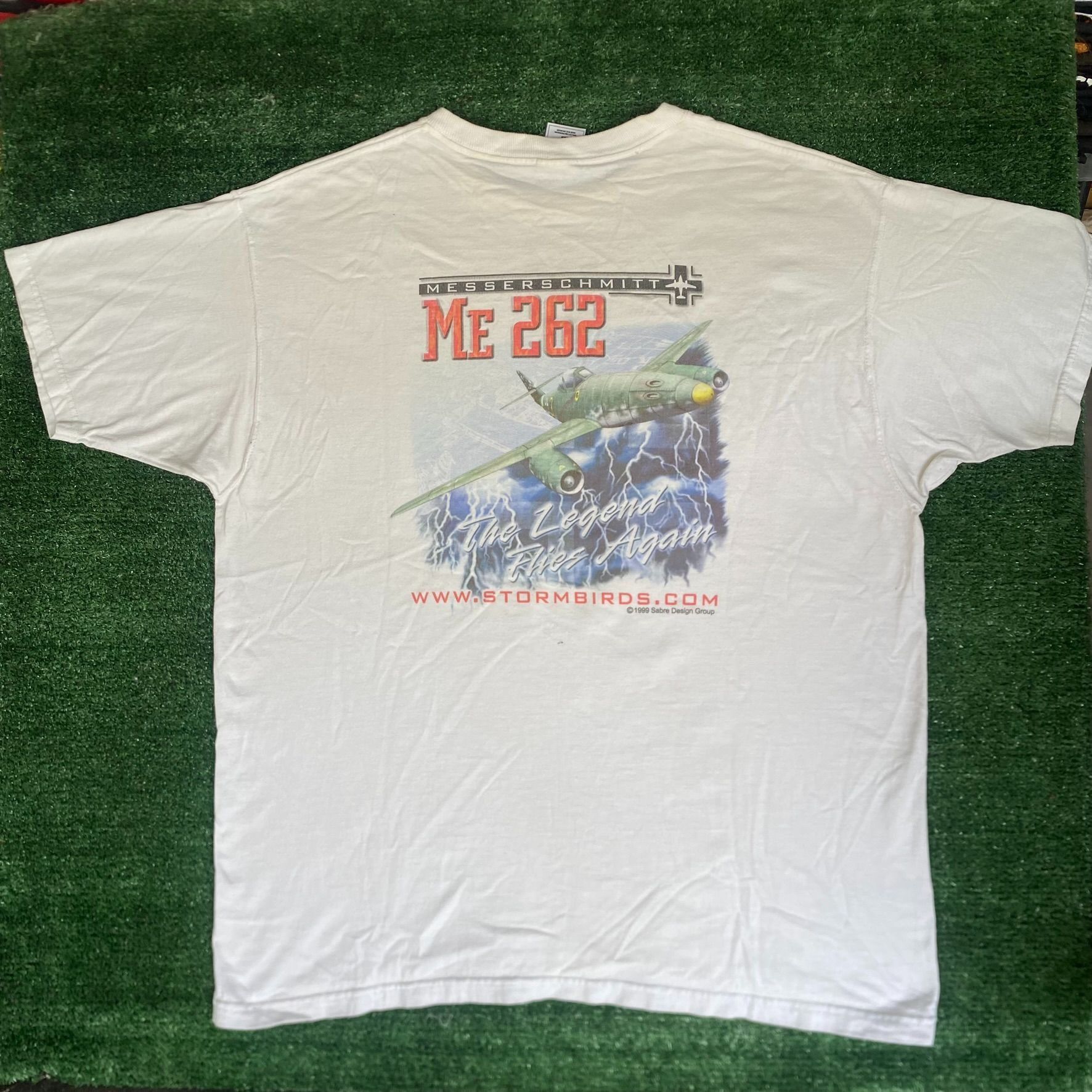 Fruit Of The Loom Vintage Y2K WW2 Airplane Shirt World War Military History Te Size US XL / EU 56 / 4 - 1 Thumbnail