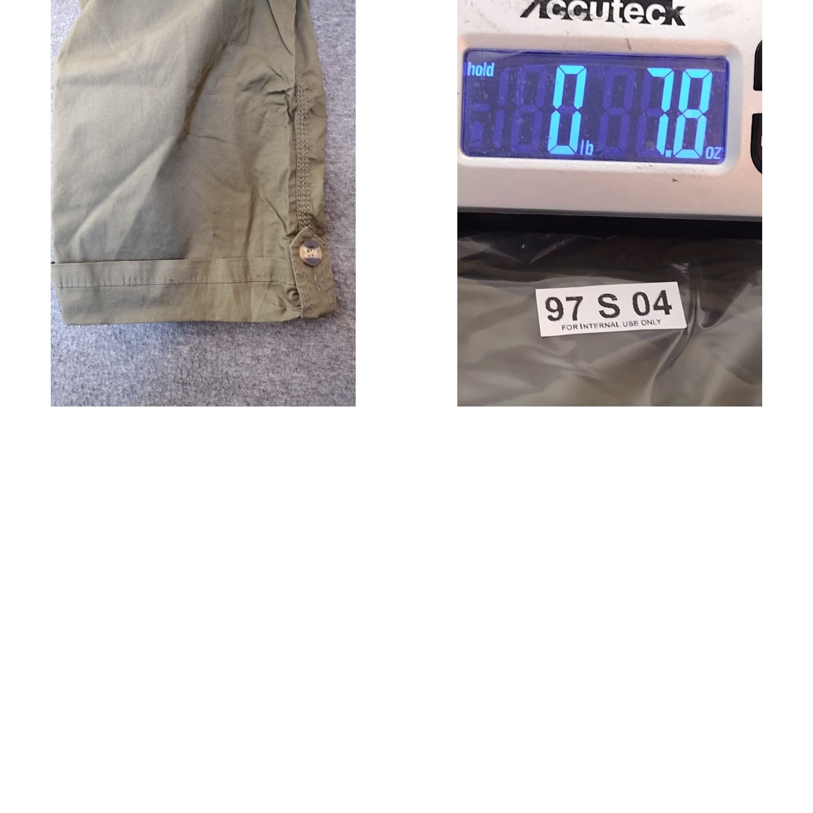 Olive Unbranded Capri Pants Olive Cropped Cotton Blend Capri's with Cuffed Leg Size 15 Size 36" / US 14 / IT 50 - 8 Thumbnail