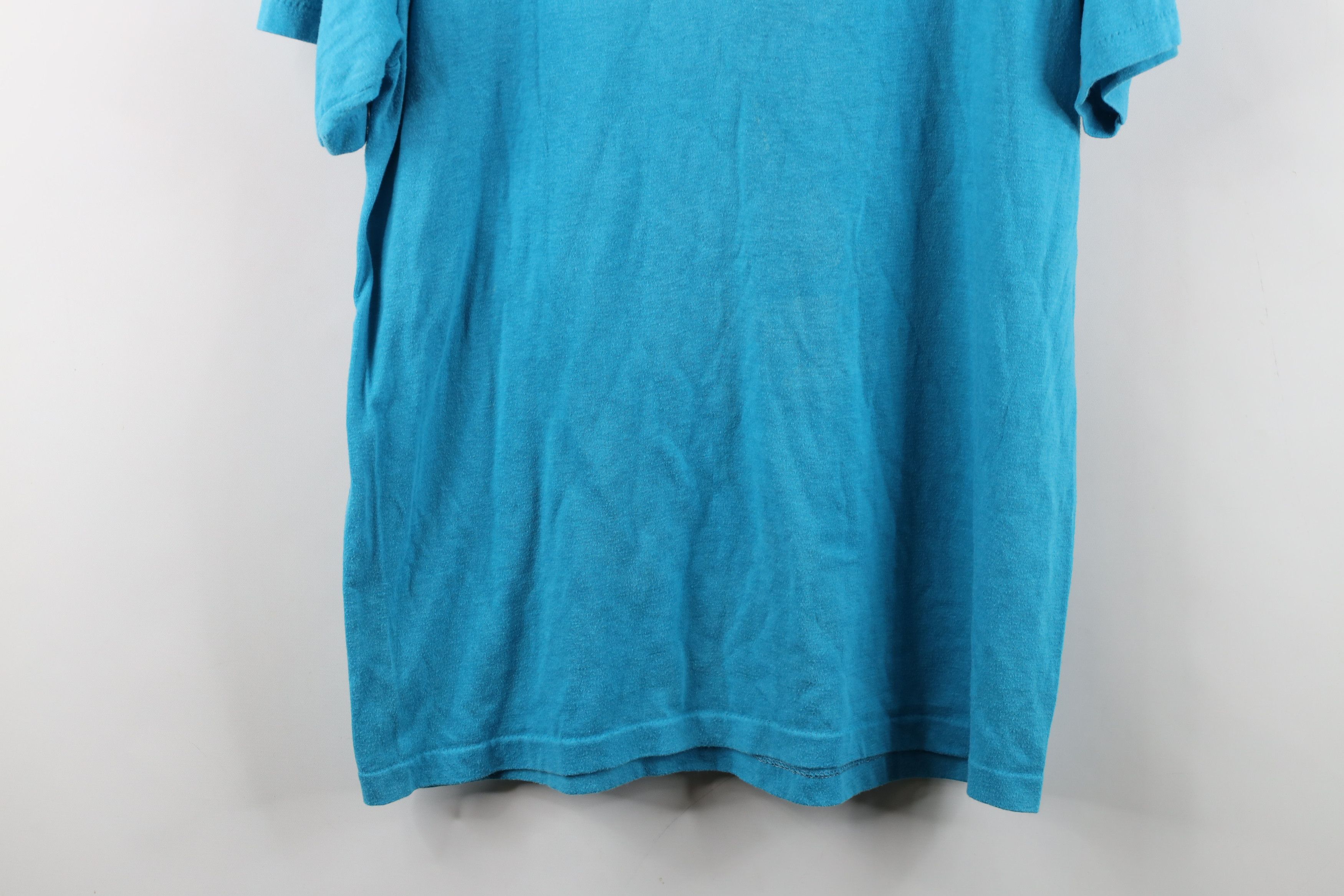 Vintage Vintage 70s 80s Captain Kirk Star Trek T-Shirt Blue USA Size US XL / EU 56 / 4 - 12 Thumbnail