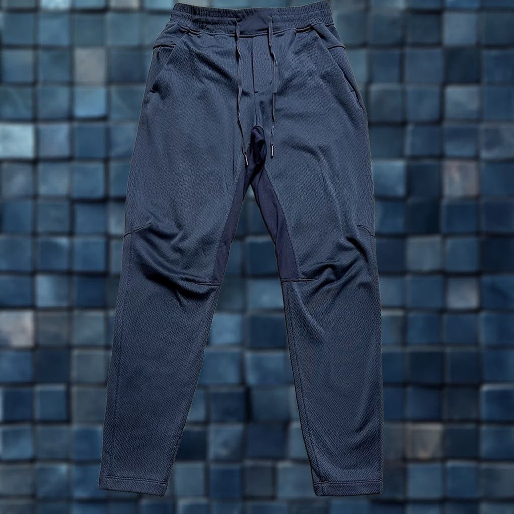 Lululemon Lululemon Pants Mens Small Navy Blue Grid Tech Drawstring Jogger Active LM5577S Size US 29 - 1 Thumbnail