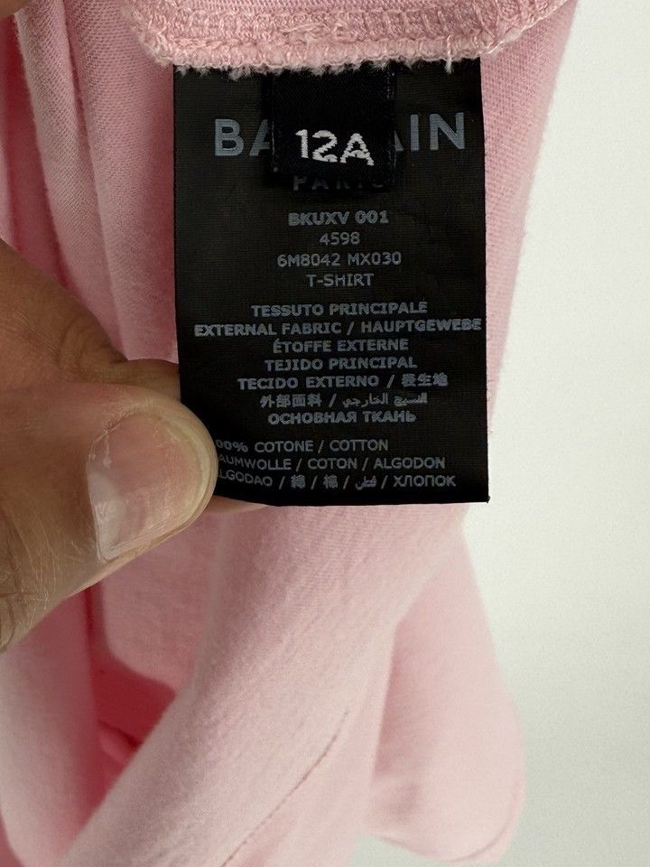 Balmain Balmain Paris Printed T Shirt Top Pink Sleeveless Size M Size M / US 6-8 / IT 42-44 - 8 Thumbnail