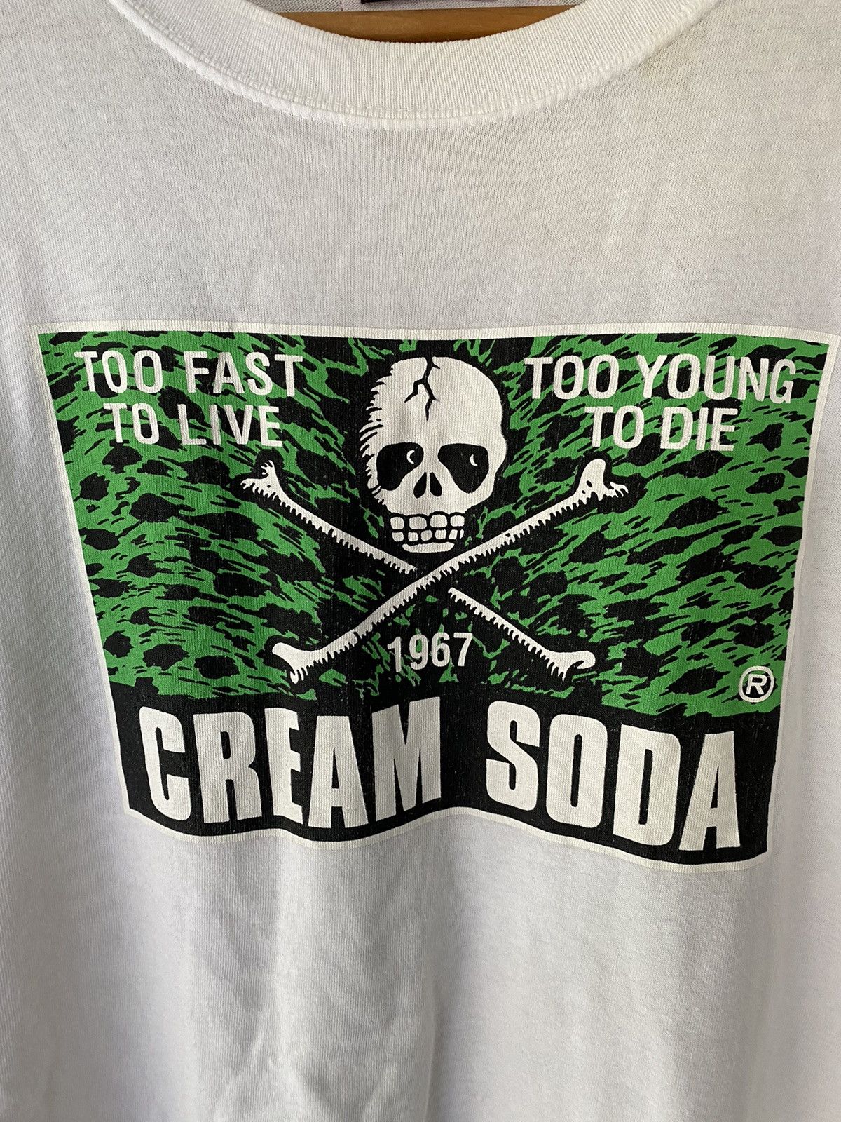 Hiroshi Fujiwara × Japanese Brand × PHENOMENON 2000s Cream Soda To fast to live to yong to die tee Size US M / EU 48-50 / 2 - 4 Thumbnail