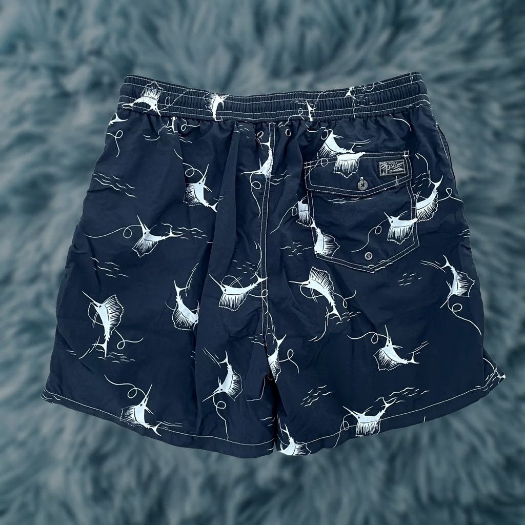 Polo Ralph Lauren Polo Ralph Lauren Shorts Adult XL Blue Marlin Fish Swim Trunks Mens Size US XL / EU 56 / 4 - 1 Thumbnail