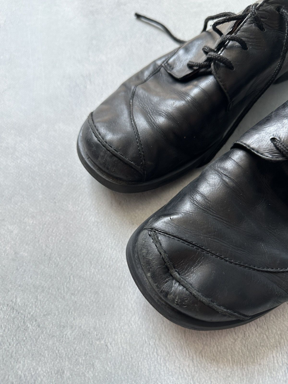 Japanese Brand Avant Garde Japanese Style Leather Shoes Asymmetrical Heels Size US 7.5 / EU 40-41 - 5 Thumbnail