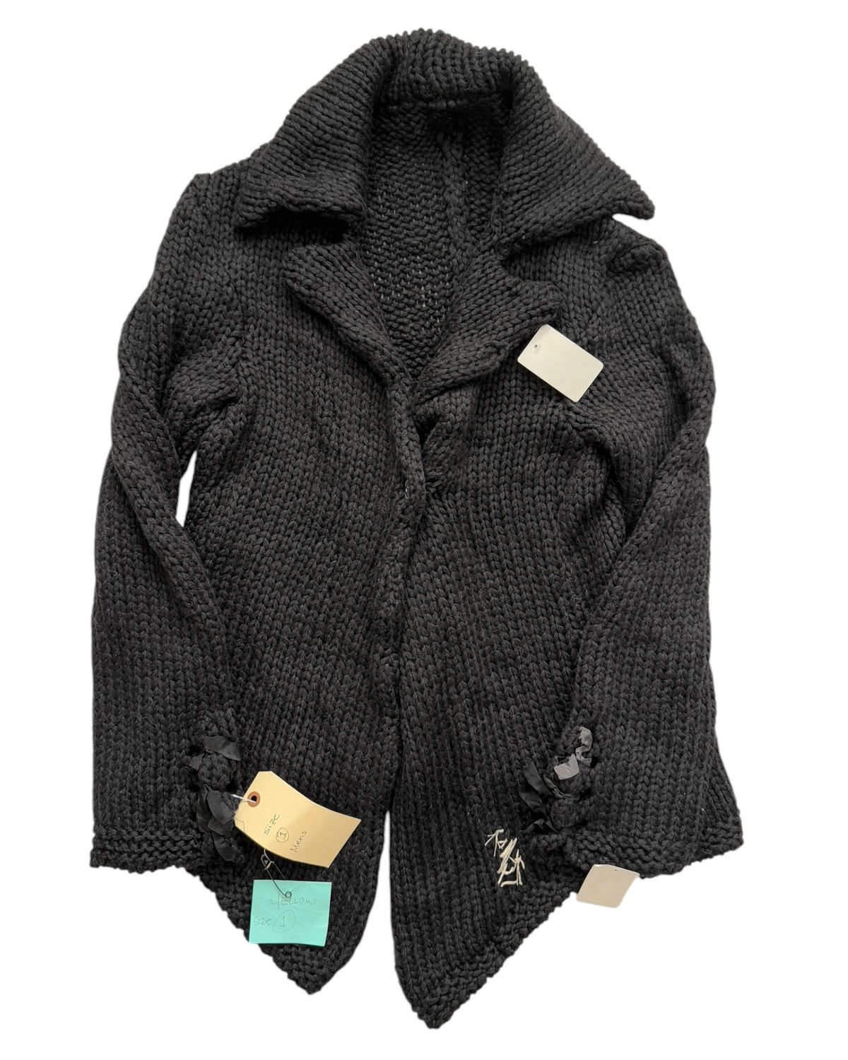 Greg Lauren 2012 OG “The Chunky Loner” Knitter Jacket (Cashmere Alpaca) Size US XS / EU 42 / 0 - 1 Thumbnail