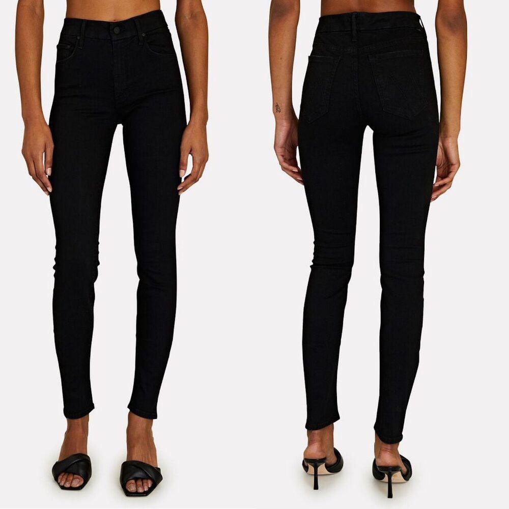 MOTHER MOTHER The Looker Skinny Black Not Guilty Jeans Size 27 Size 27" / US 4 / IT 40 - 2 Thumbnail