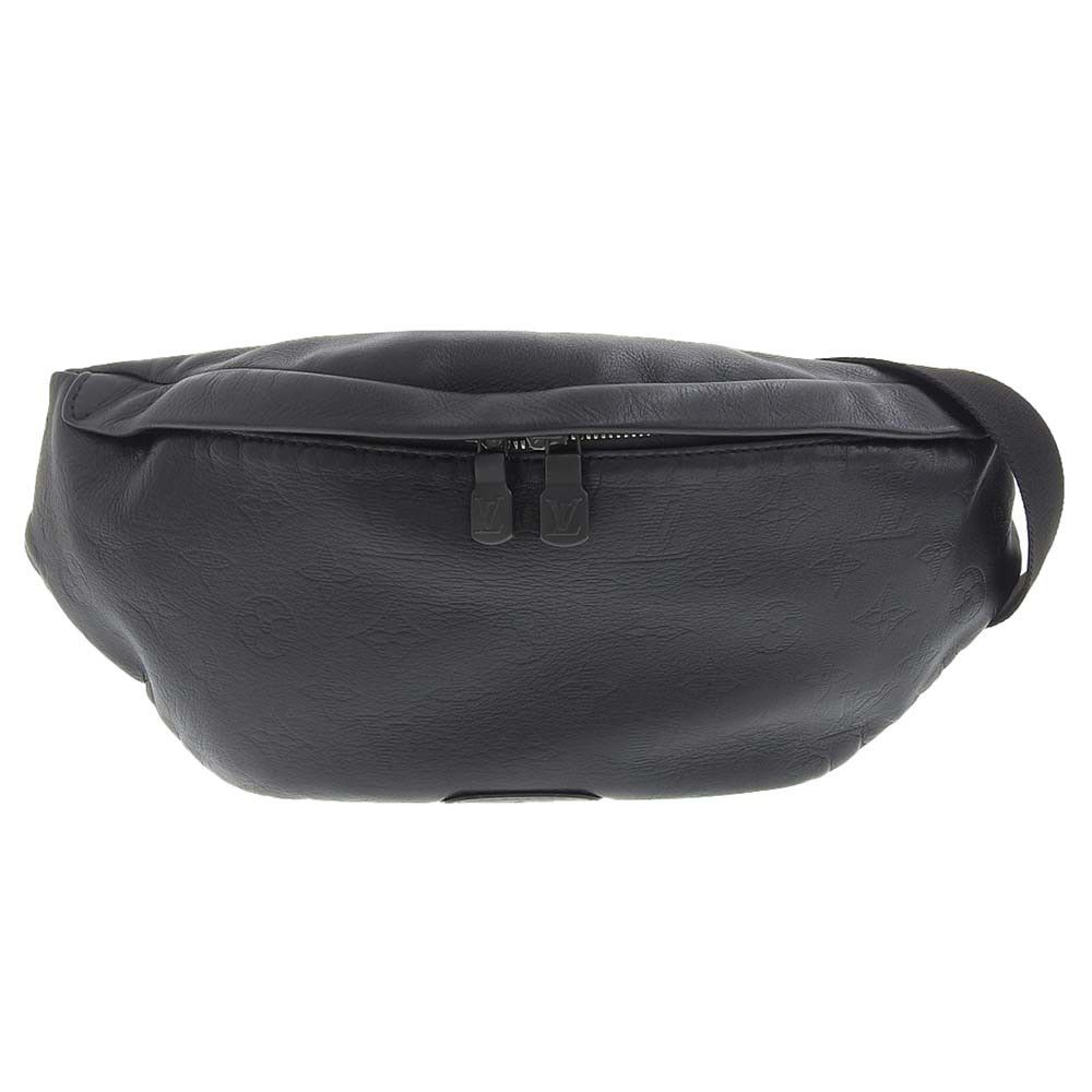 Louis Vuitton Monogram Shadow Discovery Bum Bag Body Bag Black