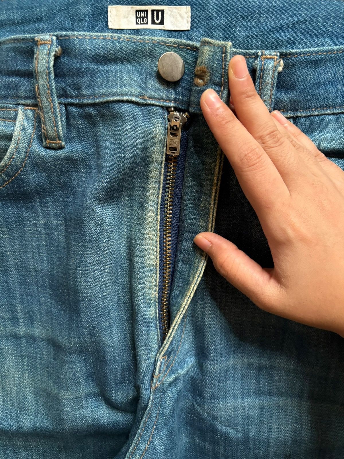 Lemaire × Uniqlo Vintage Japanese Uniqlo Christophe Lemaire Mud Wash Jeans Size US 34 / EU 50 - 3 Thumbnail