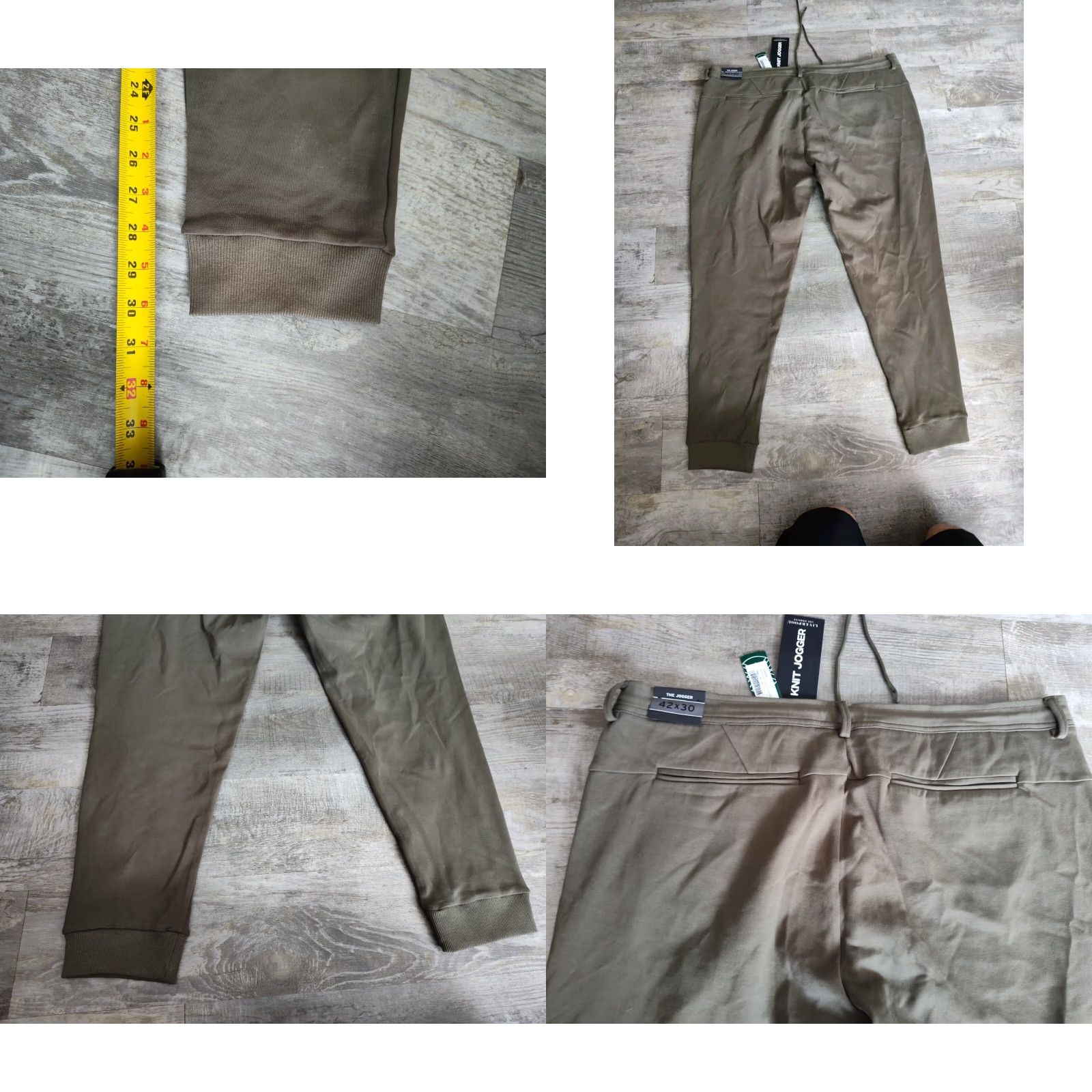 Vintage Liverpool Los Angeles Men's Slim Fit Knit Joggers Sage Green Size 42X30 NWT Size US 42 / EU 58 - 9 Thumbnail