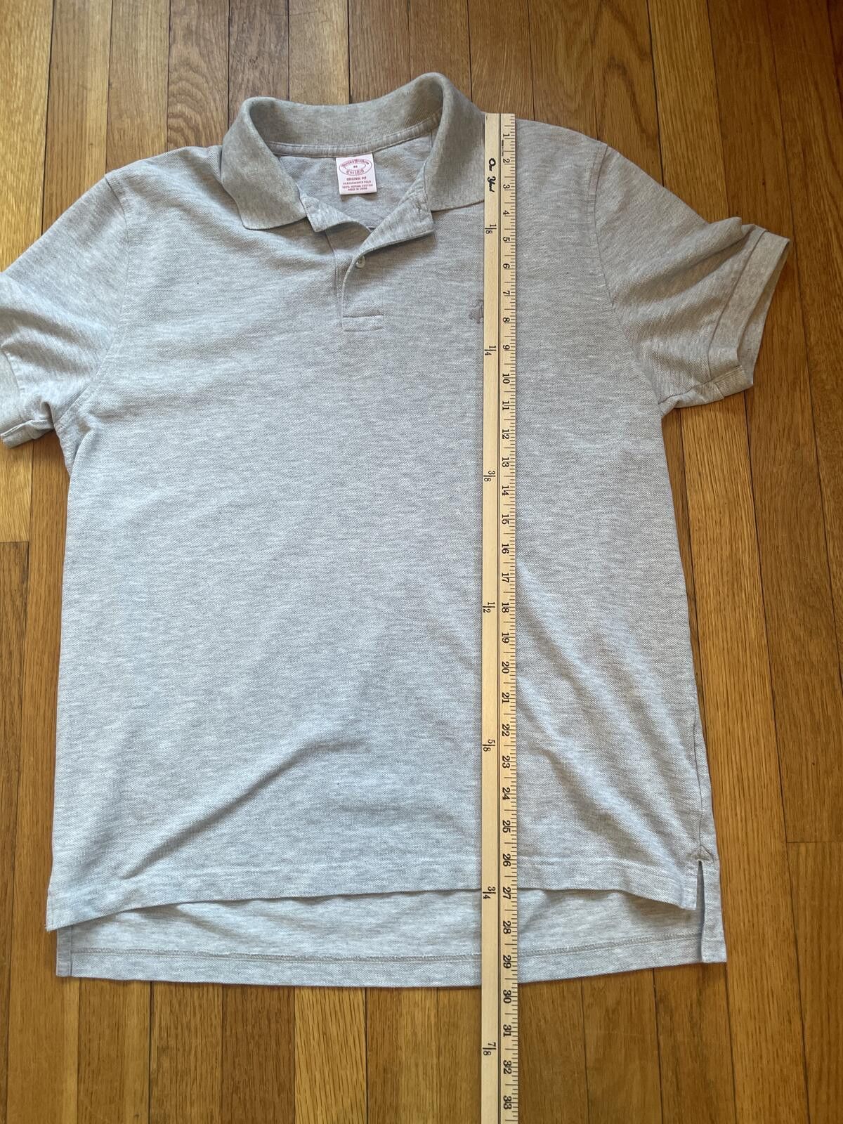 Brooks Brothers Brooks Brothers Gray Short Sleeved Polo Size Medium Size US M / EU 48-50 / 2 - 5 Thumbnail