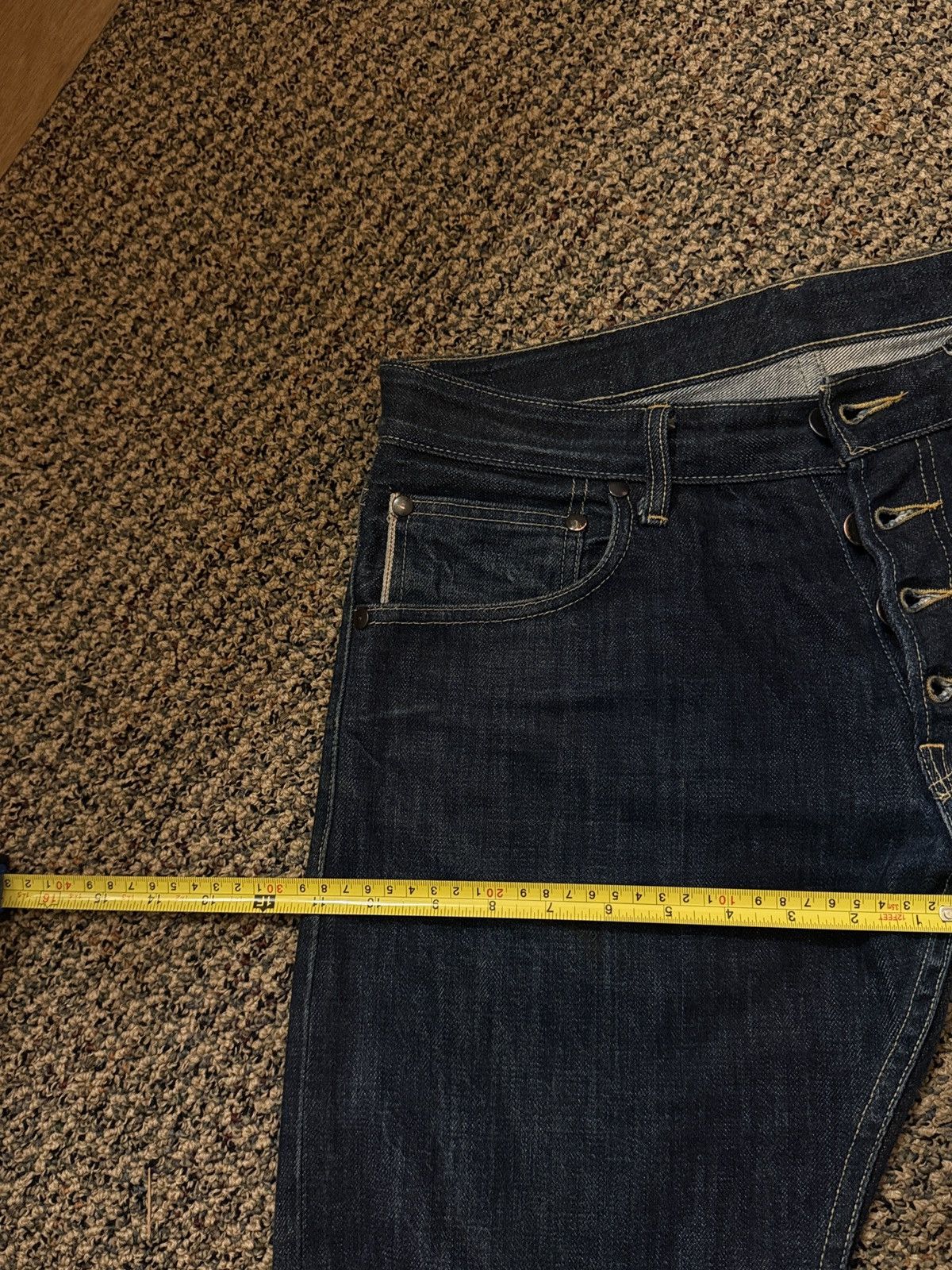 Japanese Brand HeeBee RARE Japanese Selvedge 14 oz denim 31x32 Size US 31 - 8 Thumbnail