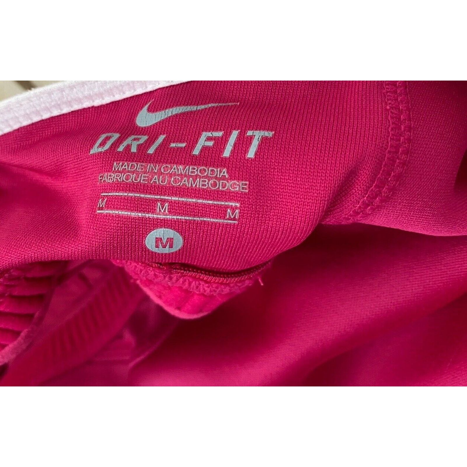 Nike Nike Dri Fit Pink White Racerback M Cinched Built In Bra Size M / US 6-8 / IT 42-44 - 7 Thumbnail