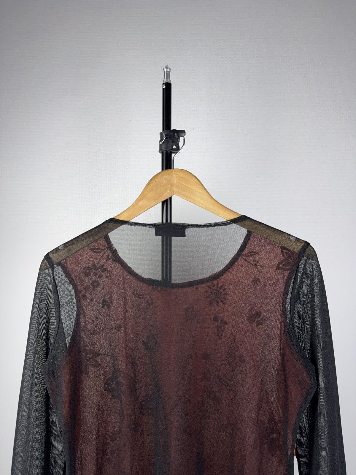Japanese Brand Vintage 90s Y2K Japanese Abstract Retro Mesh JPG Longsleeve Size M / US 6-8 / IT 42-44 - 7 Thumbnail