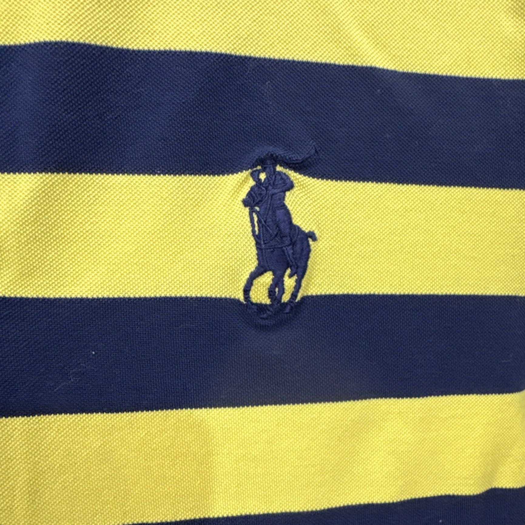 Ralph Lauren Polo Golf Ralph Lauren Polo Shirt Mens Medium Blue Yellow Stripe Big Pony Pima Size US M / EU 48-50 / 2 - 6 Thumbnail