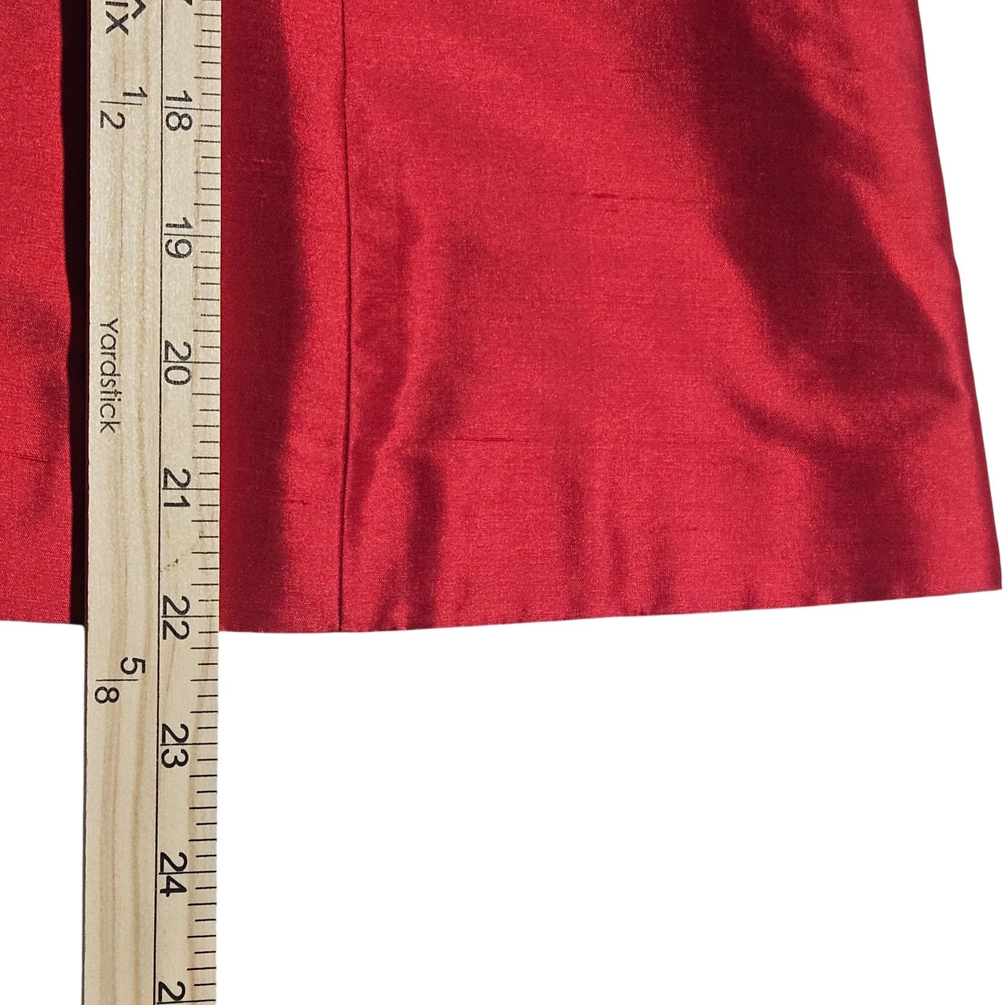 Talbots Talbots Women's Silk Top Red Medium Holiday Glam Minimalist Size XL / US 12-14 / IT 48-50 - 12 Thumbnail