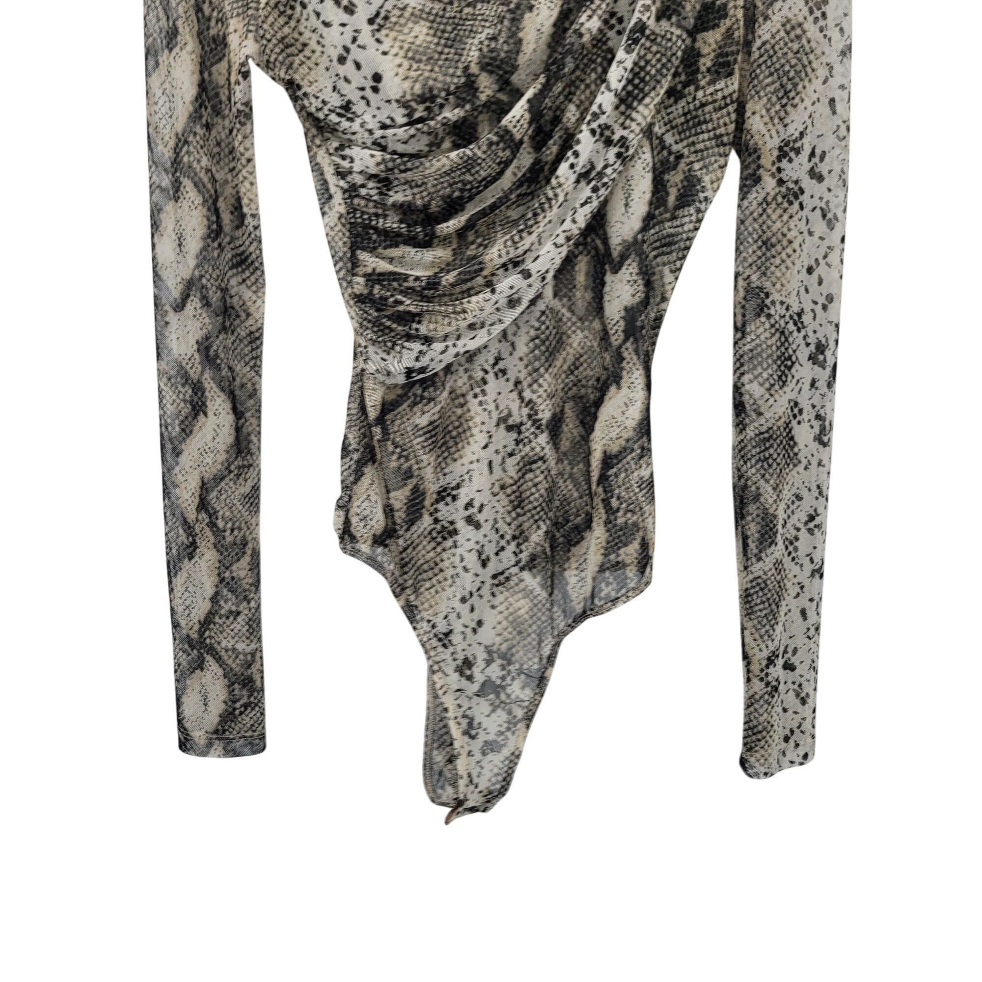 Designer JLuxlabel Snake Long Sleeve Wrap Bodysuit Leggings Set Sz M Size M / US 6-8 / IT 42-44 - 17 Thumbnail