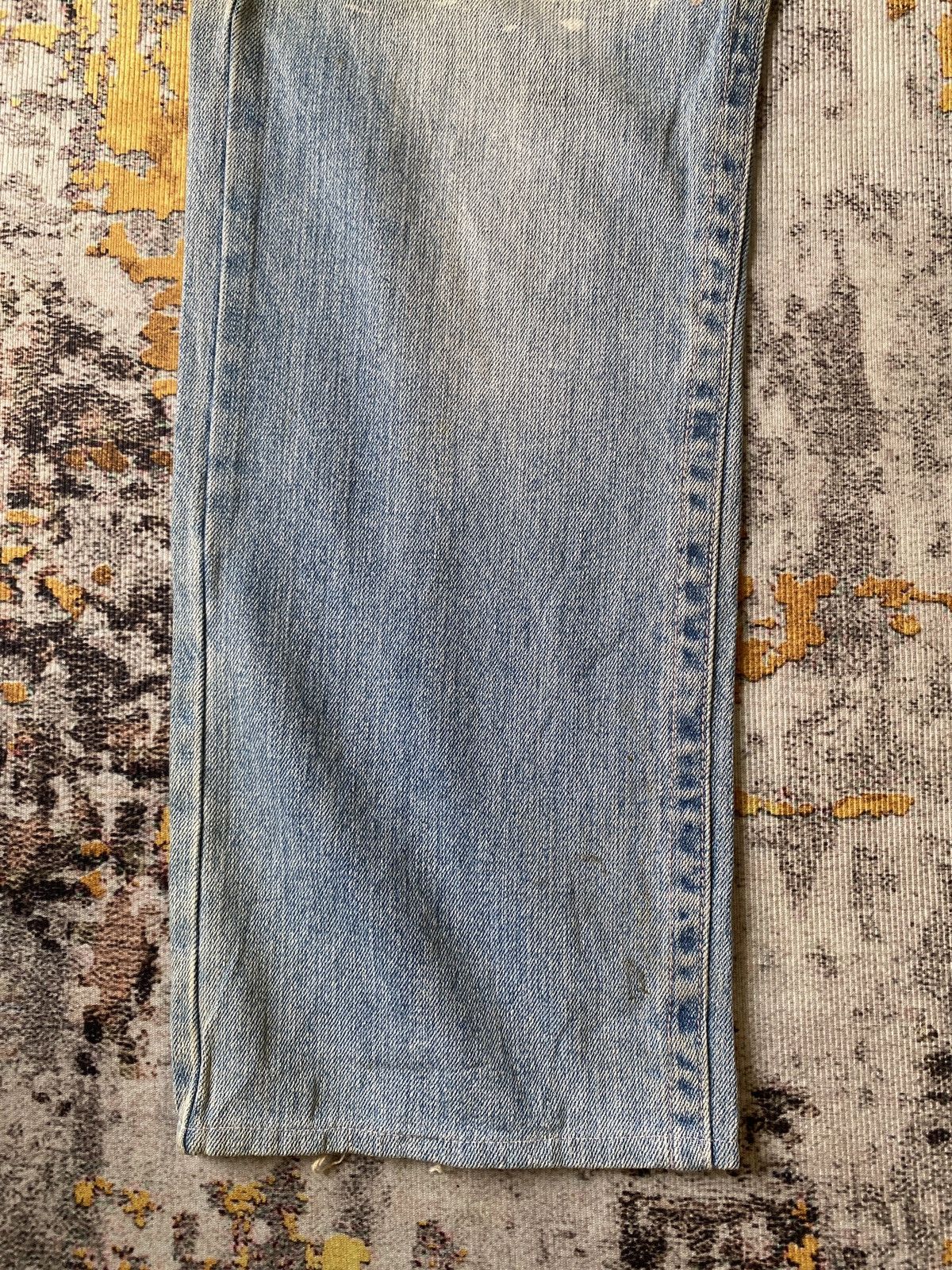 Japanese Brand Japanese Traditional Design Dragons Print Blue Faded Denim Size US 35 - 5 Thumbnail