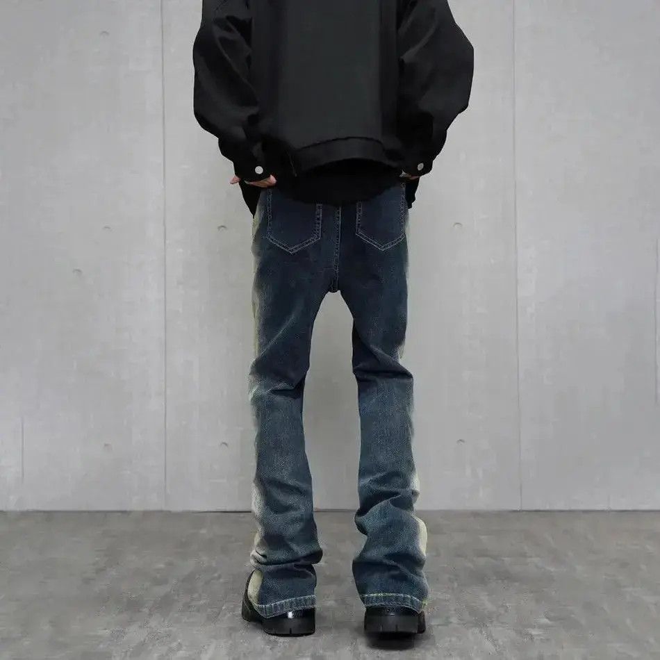 Japanese Brand Slim Flared Streetwear Vintage Design Jeans Size US 34 / EU 50 - 4 Thumbnail