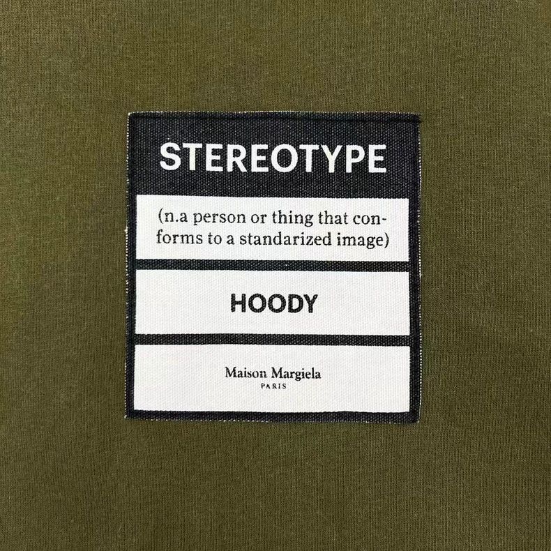 Maison Margiela Maison Margiela Olive green patched silhouette casual hood Size US M / EU 48-50 / 2 - 4 Thumbnail