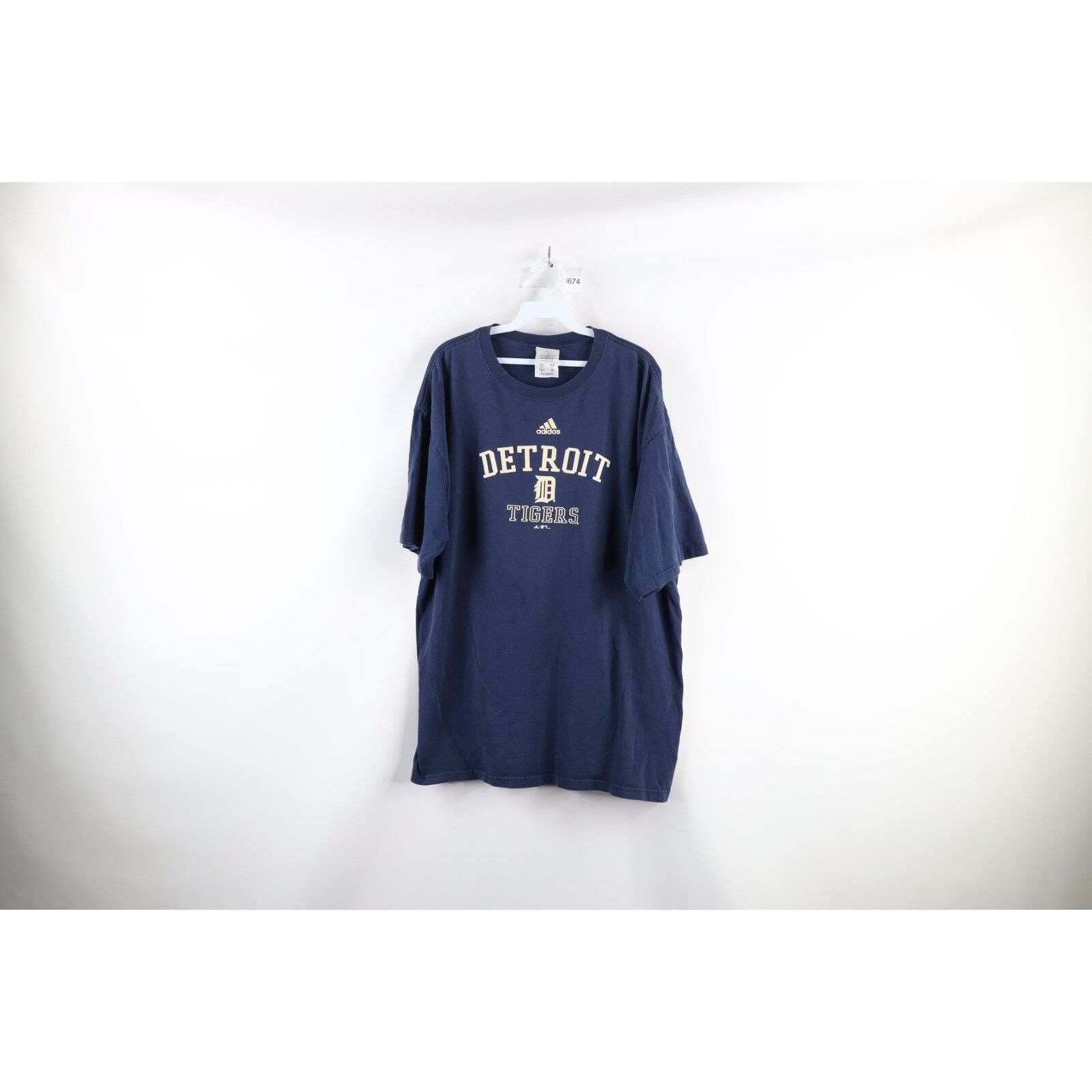 Adidas × Vintage Vintage Y2K 2004 Adidas Detroit Tigers Baseball T-Shirt Size US XL / EU 56 / 4 - 1 Thumbnail