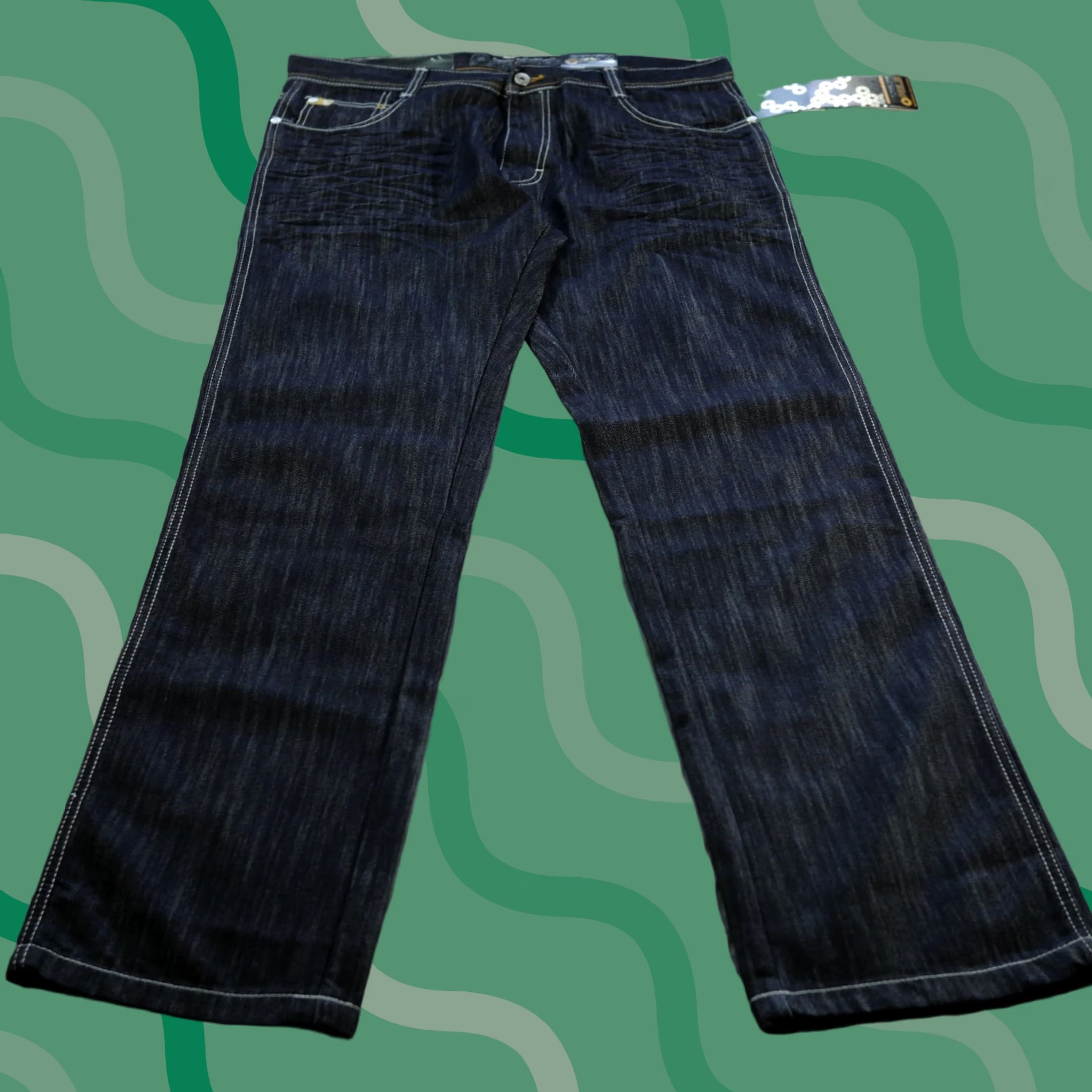 Southpole VINTAGE Southpole Jeans Mens 36x34 Blue White 8180 Y2K Skater Hip Hop Indigo Jeans Mens Regular 36 Blue Size US 36 / EU 52 - 1 Thumbnail