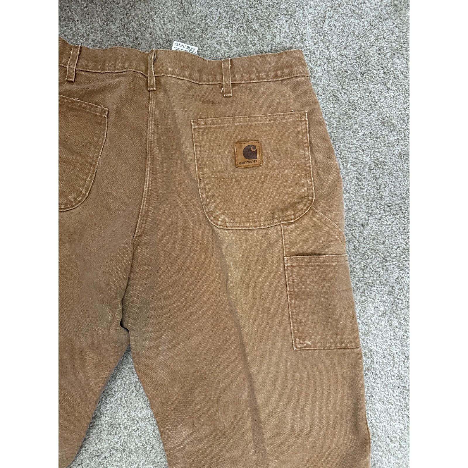 Carhartt Carhartt Tan Canvas Workwear Utility Carpenter Pants,36x30 Size US 36 / EU 52 - 6 Thumbnail