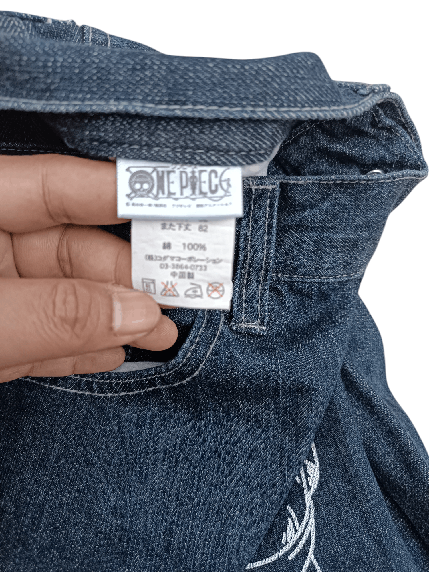 One Piece × Vintage Vintage Chopper One Piece Denim Jeans Size US 34 / EU 50 - 6 Thumbnail