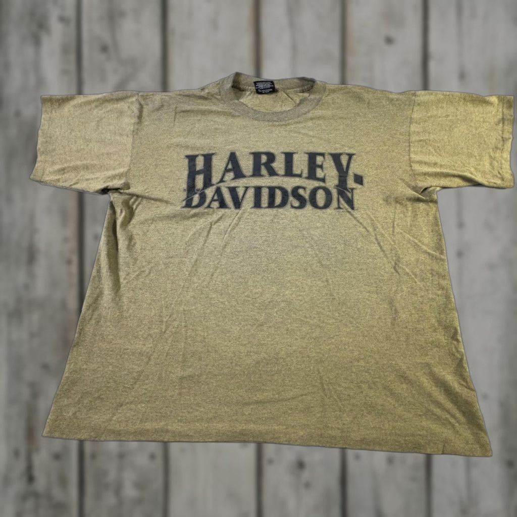 Harley Davidson VINTAGE Harley-Davidson Shirt Mens XL Brown St Joe Missouri 90s Biker Tee Size US XL / EU 56 / 4 - 1 Thumbnail