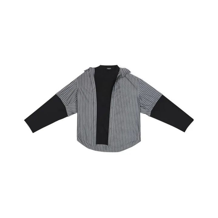 Balenciaga Balenciaga FW22 Striped Long Sleeve Shirt Size US M / EU 48-50 / 2 - 1 Thumbnail