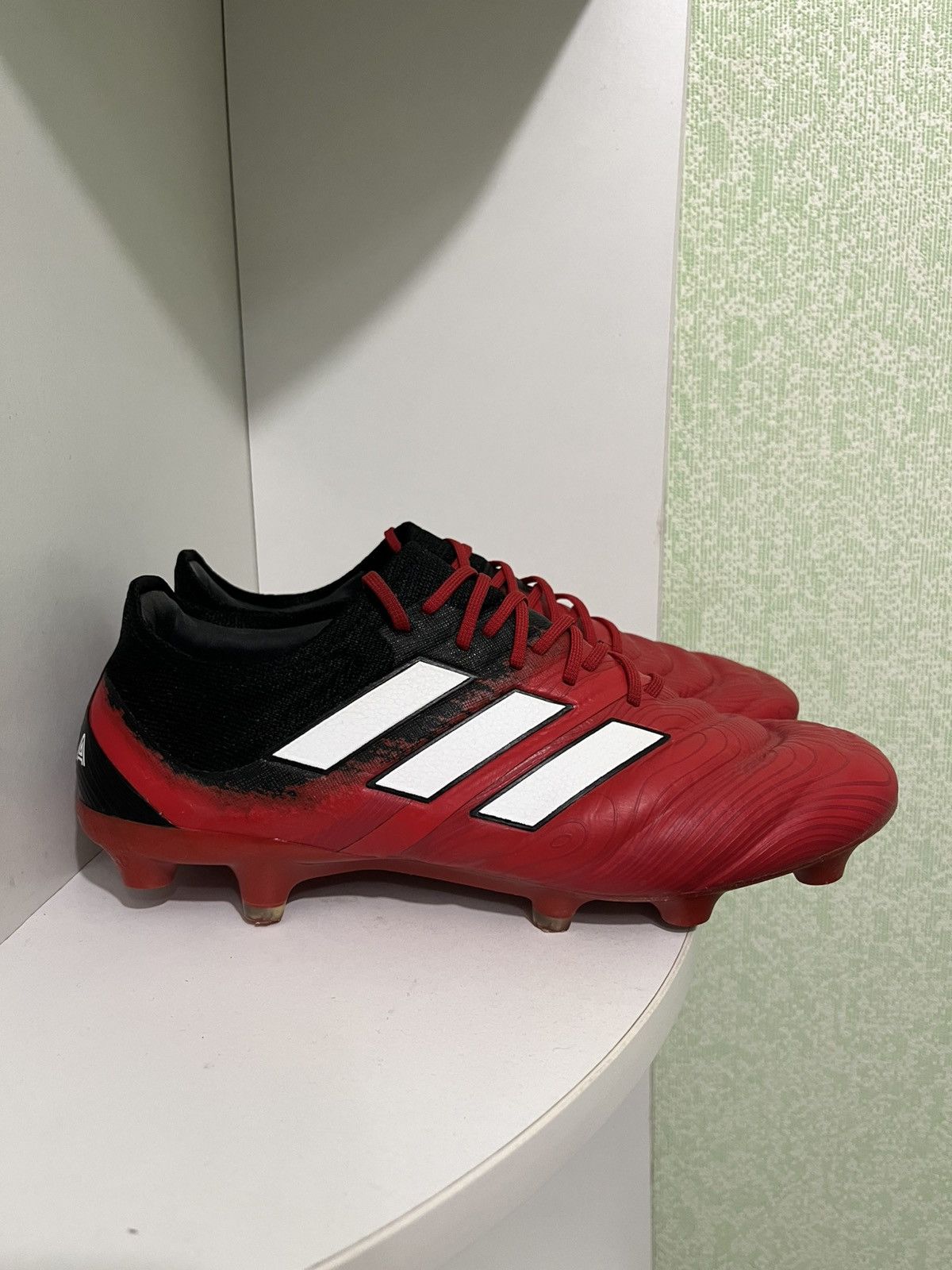 Adidas Adidas COPA 19.1 SG Soft Ground Football Boots Black/Red Size US 7 / EU 40 - 1 Thumbnail