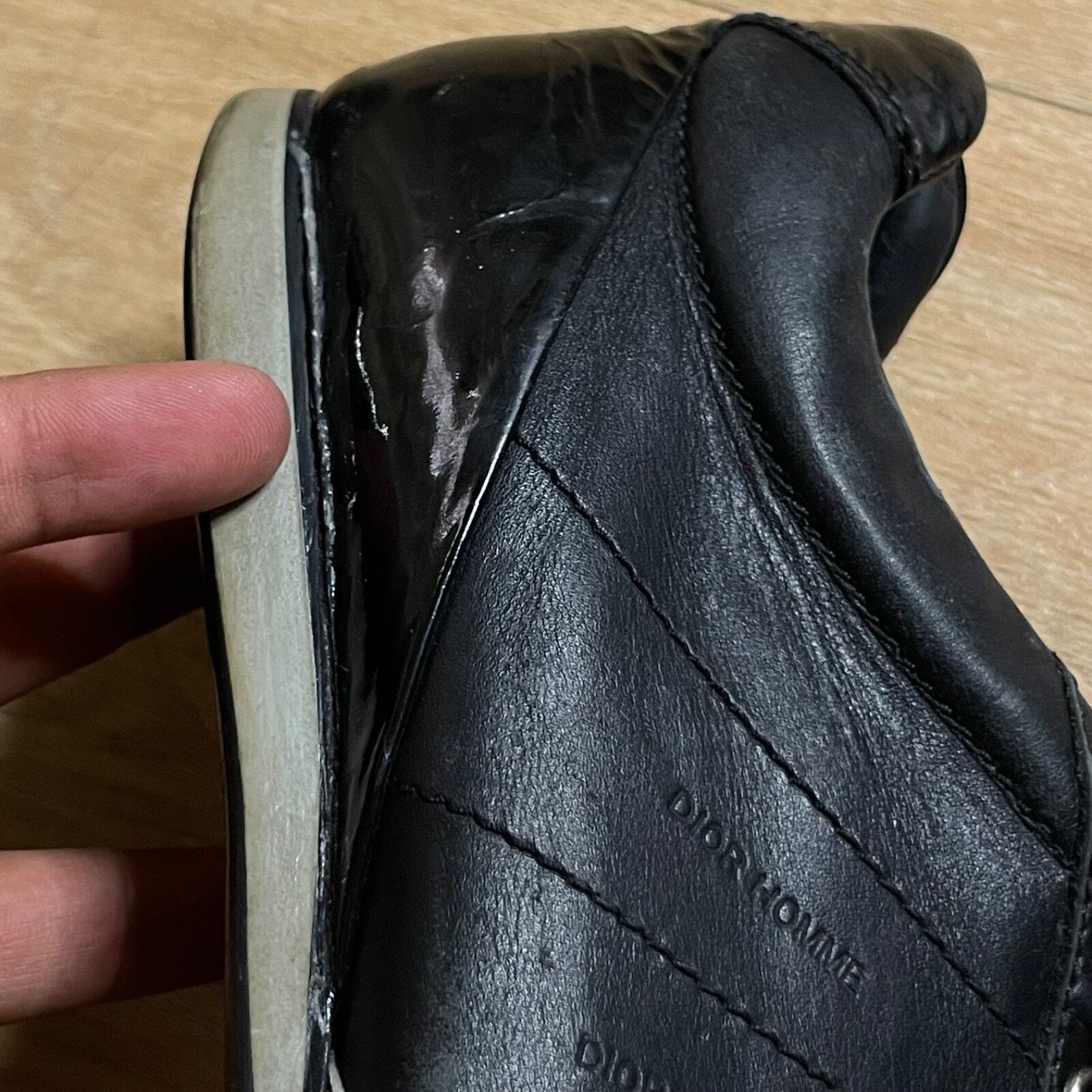 Dior Christian Dior Homme Sneakers Men's Low TOP Black Leather Size US 9 / EU 42 - 17 Thumbnail